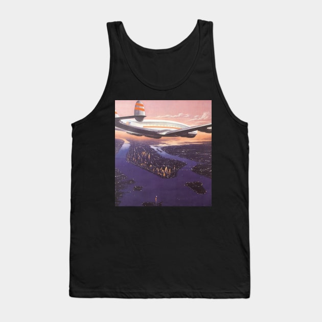 Vintage Travel by Airplane Tank Top by MasterpieceCafe